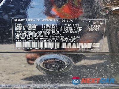 Zdjęcie 13 z 13 samochodu: 2016 HONDA HR-V EXL VIN:3CZRU6H78GM753616 - miniatura