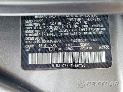 Zdjęcie 13 z 13 samochodu: 2020 NISSAN ROGUE SPORT S VIN:JN1BJ1CVXLW269758 - miniatura