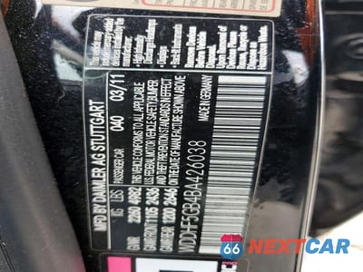 Zdjęcie 12 z 12 samochodu: 2011 MERCEDES-BENZ E 350 VIN:WDDHF5GB4BA426038 - miniatura