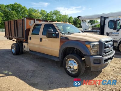 Czwarte zdjęcie samochodu z boku: 2013 FORD F450 SUPER DUTY FLATBED TRUCK VIN:1FD0W4GY6DEB65850 - miniatura