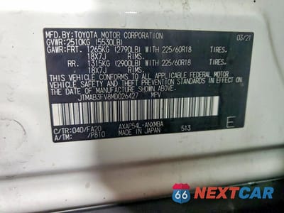 Zdjęcie 14 z 14 samochodu: 2021 TOYOTA RAV4 PRIME SE VIN:JTMAB3FV8MD026427 - miniatura