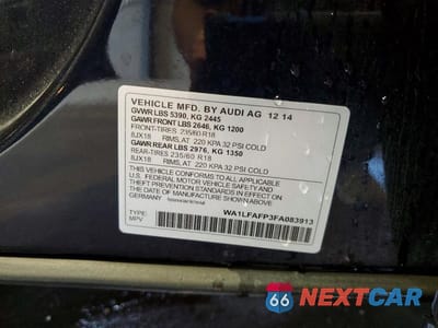 Zdjęcie 14 z 14 samochodu: 2015 AUDI Q5 PREMIUM PLUS VIN:WA1LFAFP3FA083913 - miniatura