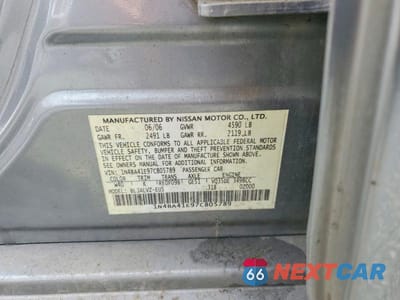 Zdjęcie 12 z 12 samochodu: 2007 NISSAN MAXIMA 3.5 SE VIN:1N4BA41E97C805789 - miniatura
