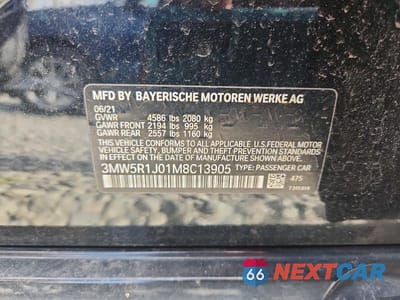 Zdjęcie 12 z 12 samochodu: 2021 BMW 330I VIN:3MW5R1J01M8C13905 - miniatura