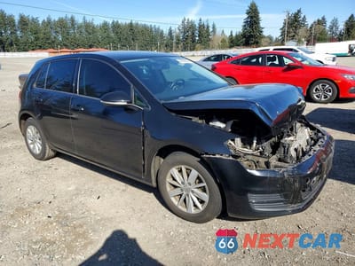 Czwarte zdjęcie samochodu z boku: 2017 VOLKSWAGEN GOLF S VIN:3VW217AU2HM026122 - miniatura