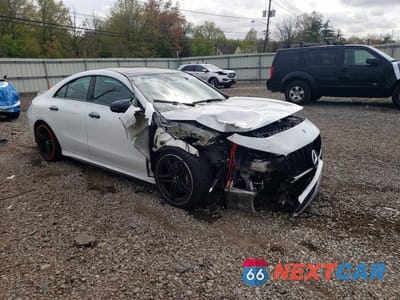 Czwarte zdjęcie samochodu z boku: 2022 MERCEDES-BENZ CLA 45 AMG VIN:W1K5J5DBXNN291439 - miniatura