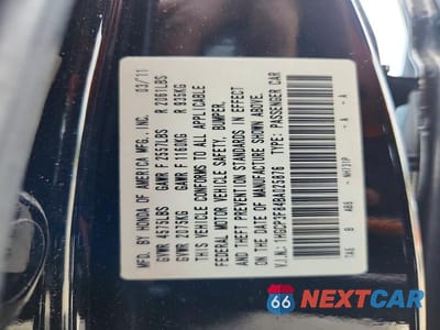 Zdjęcie 13 z 13 samochodu: 2011 HONDA ACCORD EXL VIN:1HGCP3F84BA025876 - miniatura