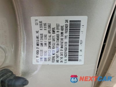 Zdjęcie 13 z 13 samochodu: 2016 HONDA ACCORD LX VIN:1HGCR2F46GA174198 - miniatura