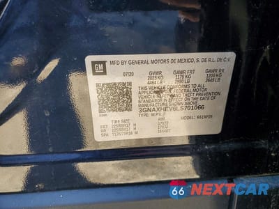 Zdjęcie 13 z 13 samochodu: 2020 CHEVROLET EQUINOX LS VIN:3GNAXHEV6LS701066 - miniatura