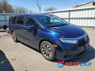 Czwarte zdjęcie samochodu z boku: 2024 HONDA ODYSSEY EXL VIN:5FNRL6H66RB067680 - miniatura