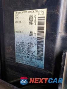 Zdjęcie 12 z 12 samochodu: 2010 NISSAN ALTIMA 2.5 VIN:1N4AL2AP2AN485898 - miniatura