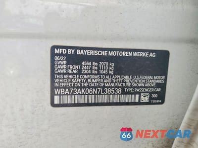 Zdjęcie 12 z 12 samochodu: 2022 BMW 228XI VIN:WBA73AK06N7L38538 - miniatura