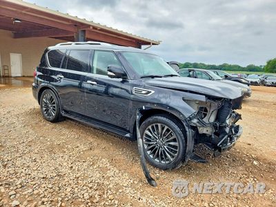 Czwarte zdjęcie samochodu z boku: 2023 INFINITI QX80 LUXE VIN:JN8AZ2AFXP9757118 - miniatura