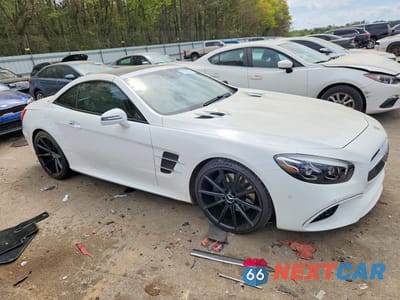 Czwarte zdjęcie samochodu z boku: 2018 MERCEDES-BENZ SL 450 VIN:WDDJK6GA1JF051897 - miniatura