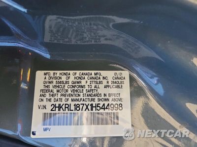 Zdjęcie 13 z 13 samochodu: 2001 HONDA ODYSSEY EX VIN:2HKRL187X1H544998 - miniatura
