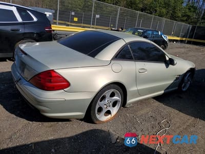 Trzecie zdjęcie samochodu z tyłu: 2003 MERCEDES-BENZ SL 500R VIN:WDBSK75F83F014091 - miniatura