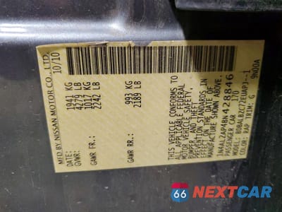 Zdjęcie 12 z 12 samochodu: 2011 NISSAN ALTIMA 2.5 VIN:1N4AL2AP4BN428846 - miniatura