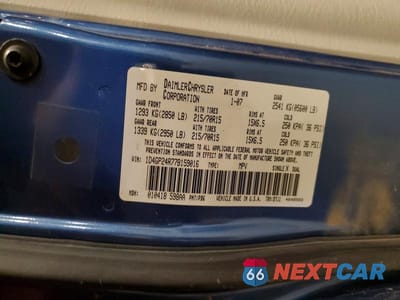 Zdjęcie 14 z 14 samochodu: 2007 DODGE GRAND CARAVAN SE VIN:1D4GP24R77B159016 - miniatura
