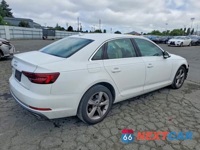 Trzecie zdjęcie samochodu z tyłu: 2019 AUDI A4 PREMIUM VIN:WAUGMAF45KA023030 - miniatura