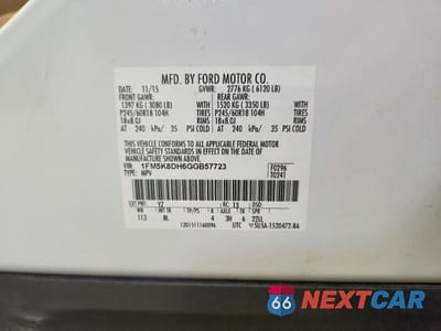 Zdjęcie 13 z 13 samochodu: 2016 FORD EXPLORER XLT VIN:1FM5K8DH6GGB57723 - miniatura