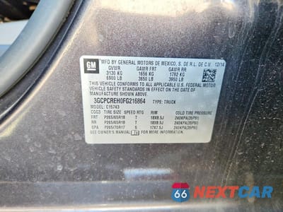 Zdjęcie 12 z 12 samochodu: 2015 CHEVROLET SILVERADO C1500 LT VIN:3GCPCREH0FG216864 - miniatura