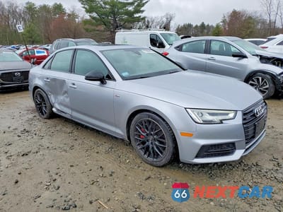 Czwarte zdjęcie samochodu z boku: 2018 AUDI A4 PREMIUM PLUS VIN:WAUENAF48JA063380 - miniatura