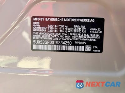 Zdjęcie 13 z 13 samochodu: 2026 BMW X3 30 XDRIVE VIN:5UX53GP00T9334250 - miniatura