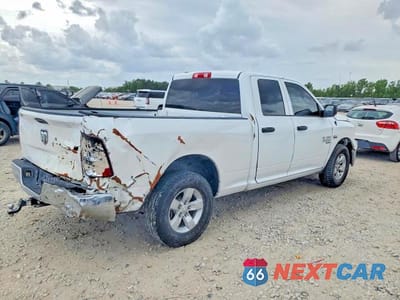 Trzecie zdjęcie samochodu z tyłu: 2021 RAM 1500 CLASSIC TRADESMAN VIN:1C6RR6FT5MS576105 - miniatura
