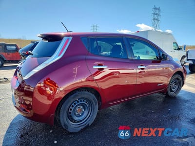 Trzecie zdjęcie samochodu z tyłu: 2017 NISSAN LEAF S VIN:1N4BZ0CP4HC304407 - miniatura