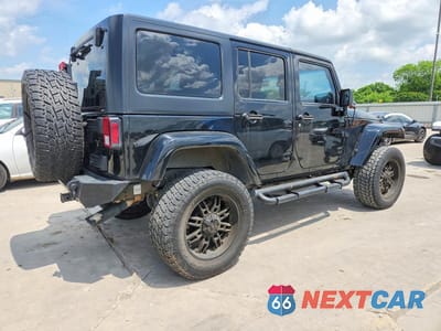 Trzecie zdjęcie samochodu z tyłu: 2014 JEEP WRANGLER UNLIMITED SAHARA VIN:1C4BJWEG9EL100473 - miniatura