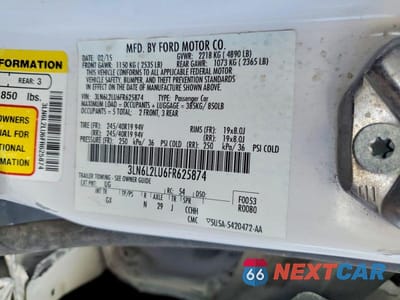 Zdjęcie 12 z 12 samochodu: 2015 LINCOLN MKZ HYBRID VIN:3LN6L2LU6FR625874 - miniatura
