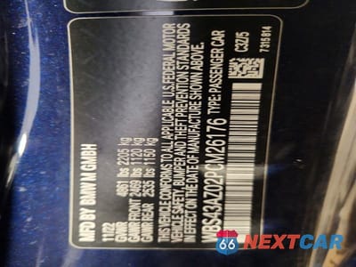 Zdjęcie 13 z 13 samochodu: 2023 BMW M4 COMPETITION VIN:WBS43AZ02PCM26176 - miniatura