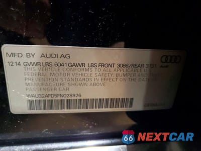 Zdjęcie 13 z 13 samochodu: 2015 AUDI A8 L QUATTRO VIN:WAU32AFD5FN028926 - miniatura