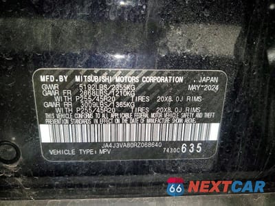 Zdjęcie 13 z 13 samochodu: 2024 MITSUBISHI OUTLANDER SE VIN:JA4J3VA80RZ068640 - miniatura