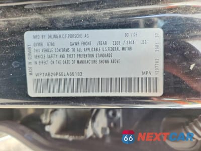 Zdjęcie 13 z 13 samochodu: 2005 PORSCHE CAYENNE S VIN:WP1AB29P55LA65182 - miniatura