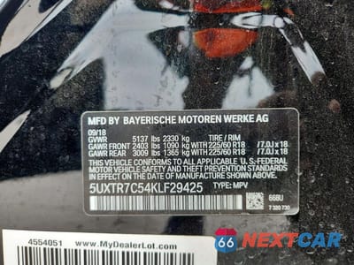 Zdjęcie 13 z 13 samochodu: 2019 BMW X3 SDRIVE30I VIN:5UXTR7C54KLF29425 - miniatura