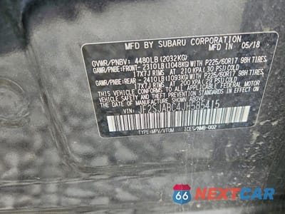 Zdjęcie 13 z 13 samochodu: 2018 SUBARU FORESTER 2.5I VIN:JF2SJABC4JH585415 - miniatura