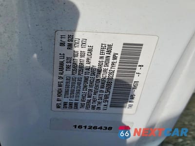 Zdjęcie 13 z 13 samochodu: 2011 HONDA ODYSSEY EXL VIN:5FNRL5H60BB102262 - miniatura