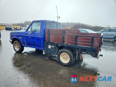 Drugie zdjęcie samochodu z przodu: 1987 FORD F150 FLATBED TRUCK VIN:1FTEF14H4HKA46876 - miniatura