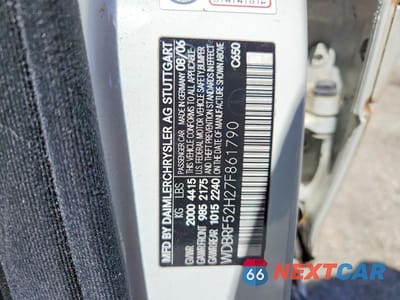 Zdjęcie 12 z 12 samochodu: 2007 MERCEDES-BENZ C 230 VIN:WDBRF52H27F861790 - miniatura