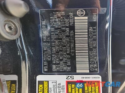 Zdjęcie 13 z 13 samochodu: 2018 TOYOTA CAMRY XLE VIN:4T1B11HKXJU111694 - miniatura