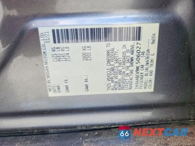 Zdjęcie 12 z 12 samochodu: 2021 NISSAN MAXIMA SV VIN:1N4AA6CV9MC506027 - miniatura