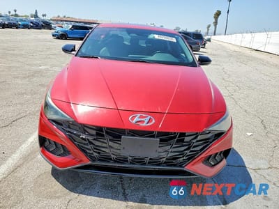 Piąte zdjęcie samochodu w środku: 2021 HYUNDAI ELANTRA N LINE VIN:KMHLR4AF6MU152128 - miniatura