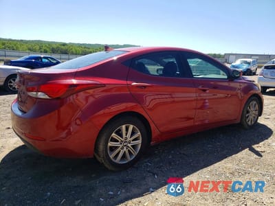 Trzecie zdjęcie samochodu z tyłu: 2014 HYUNDAI ELANTRA SE VIN:5NPDH4AE4EH468383 - miniatura