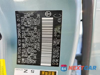 Zdjęcie 12 z 12 samochodu: 2017 TOYOTA PRIUS THREE TOURING VIN:JTDKARFU6H3040016 - miniatura