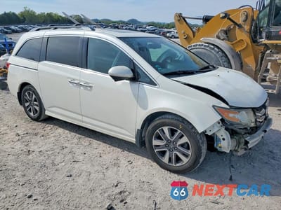 Trzecie zdjęcie samochodu z tyłu: 2014 HONDA ODYSSEY TOURING VIN:5FNRL5H97EB030541 - miniatura