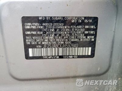 Zdjęcie 13 z 13 samochodu: 2018 SUBARU FORESTER 2.5I VIN:JF2SJABCXJH592840 - miniatura