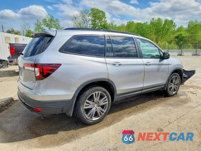 Trzecie zdjęcie samochodu z tyłu: 2022 HONDA PILOT SPORT VIN:5FNYF5H35NB006981 - miniatura