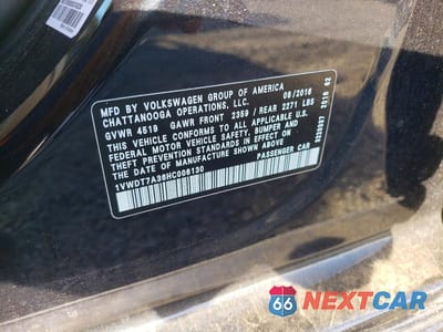 Zdjęcie 13 z 13 samochodu: 2017 VOLKSWAGEN PASSAT R-LINE VIN:1VWDT7A36HC006130 - miniatura