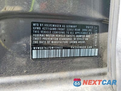 Zdjęcie 12 z 12 samochodu: 2013 VOLKSWAGEN GOLF VIN:WVWDB7AJ7DW139833 - miniatura